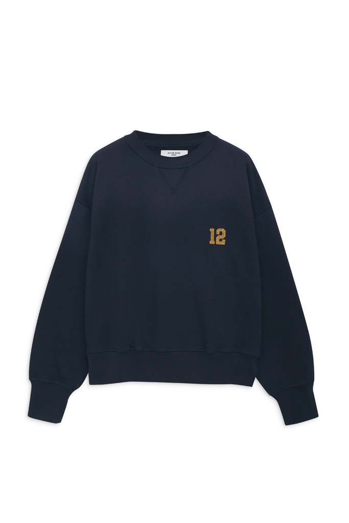 ANINE BING ROD LEAGUE スウェット Anine Bing - Rod Sweatshirt League in Washed Navy – Blond Genius