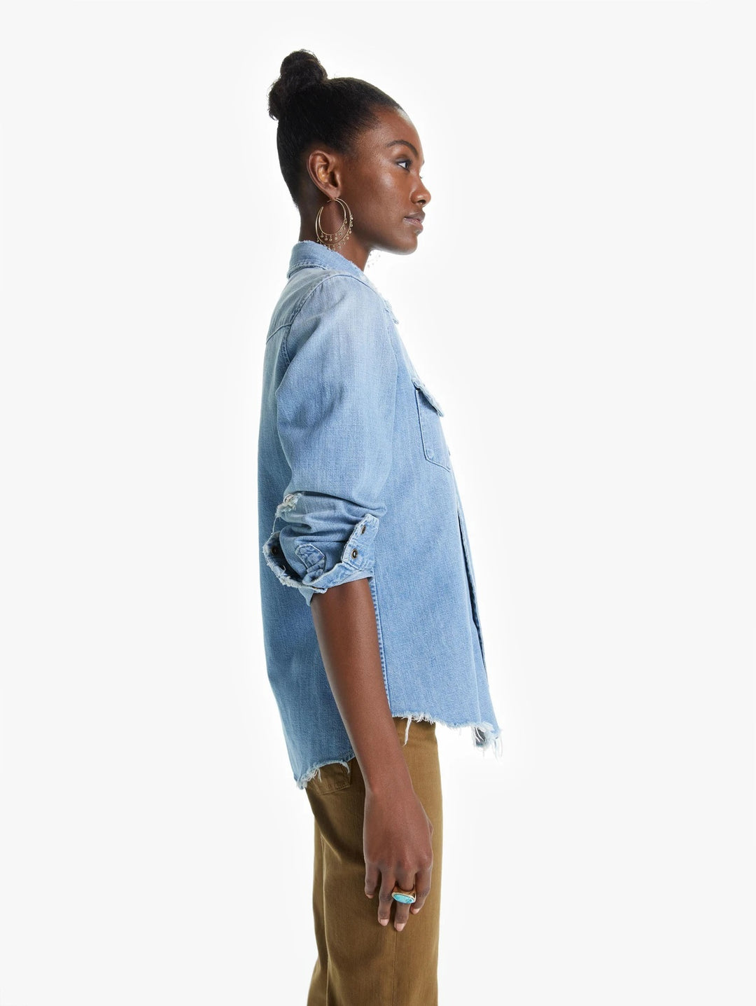 Mother - All My Exes Button-Down Shirt in Rope Em'