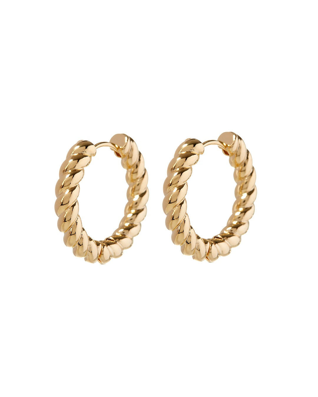 LUV AJ - Rope Huggies (25mm) in Gold