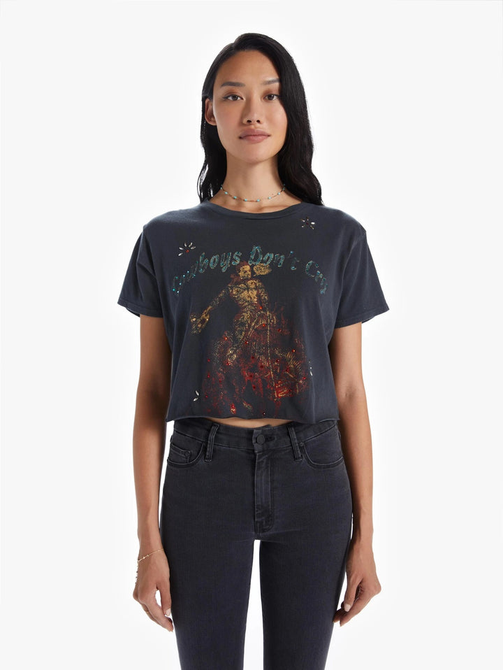 Mother - The Rowdy Cutoff Tee in Cowboys Don't Cry