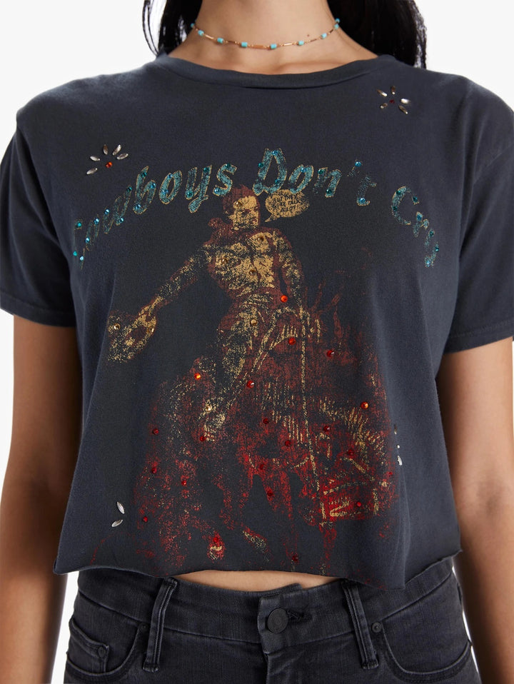 Mother - The Rowdy Cutoff Tee in Cowboys Don't Cry