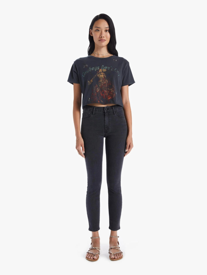 Mother - The Rowdy Cutoff Tee in Cowboys Don't Cry