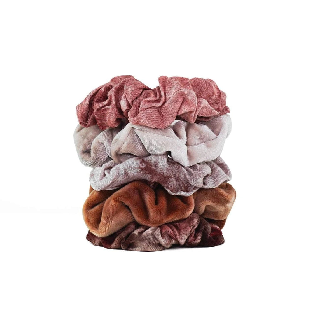 Kitsch - Tie Dye Scrunchies in Rust