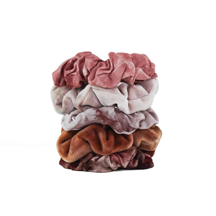 Kitsch - Tie Dye Scrunchies in Rust