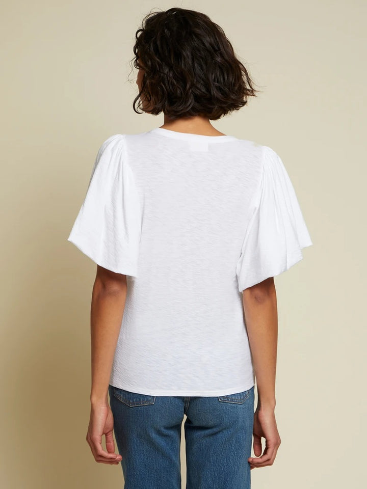 Nation LTD - Ruth Bubble Hem Tee in White