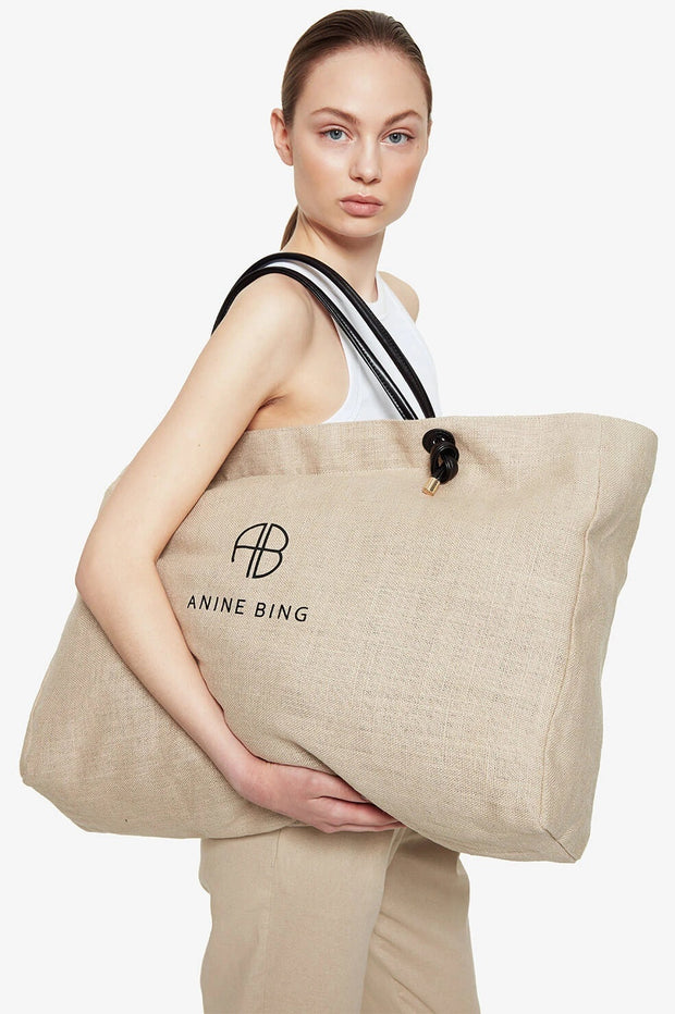 Large Saffron Tote - Brown by ANINE BING at ORCHARD MILE