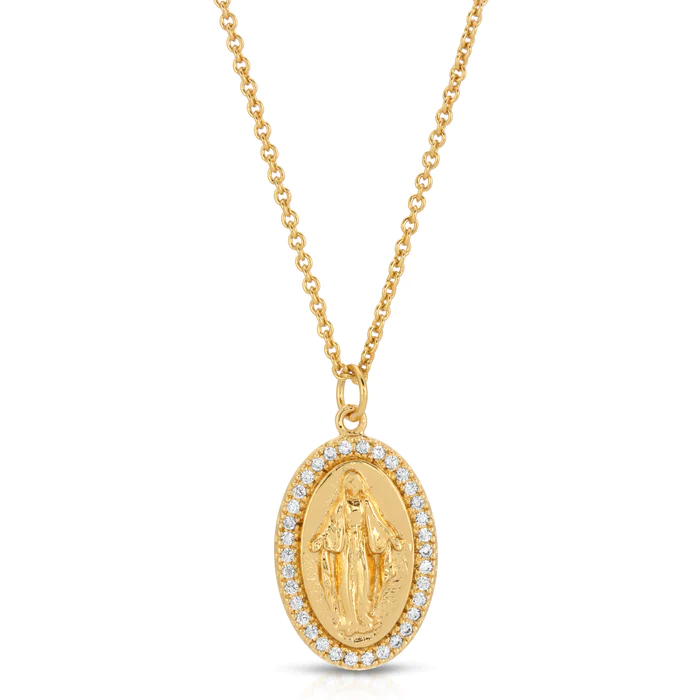 Joy Dravecky - Saint Mary Necklace in Gold