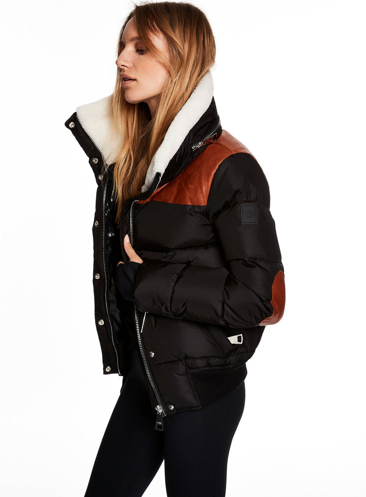 SAM - Sari Jacket in Black/Saddle Jacket