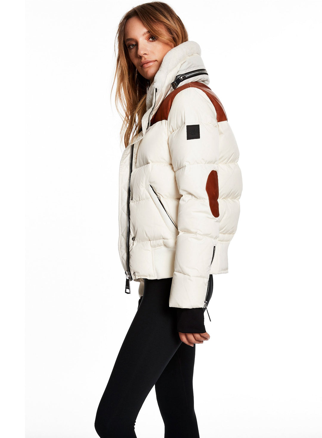SAM - Sari Jacket in Cream/Saddle Jacket