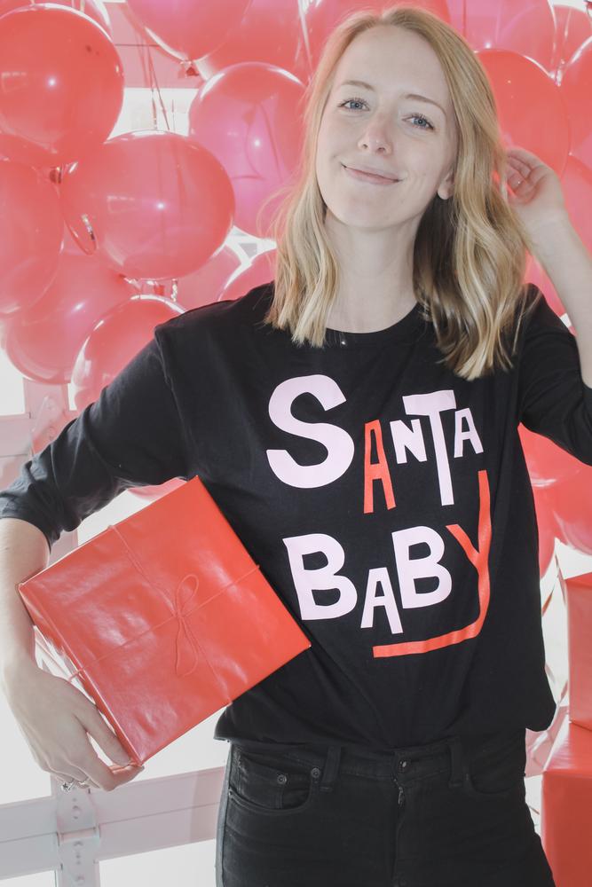 Boat House Apparel - Santa Baby 3/4 Sleeve Tee