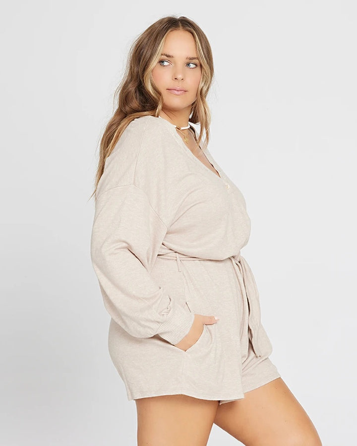 L*Space - Saturdays Romper in Oatmeal