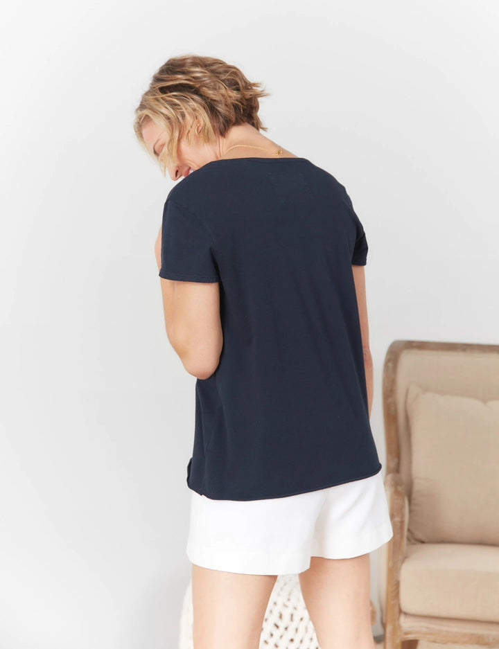 Frank & Eileen - Essential Scoop Tee in British Royal Navy