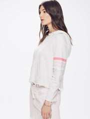 Mother- The Square Tear Raw Hood Multi Pinks