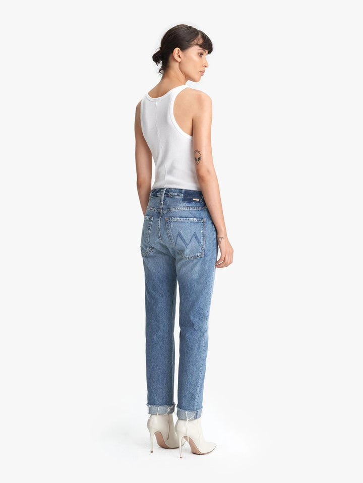Mother Denim - The Scrapper Cuff Ankle Jeans Fray in Take Me Higher