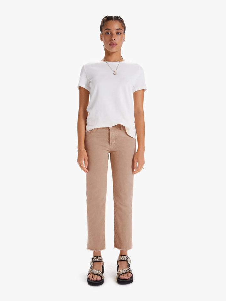 Mother Denim - The Scrapper Cuff Ankle Fray Jean in Brush