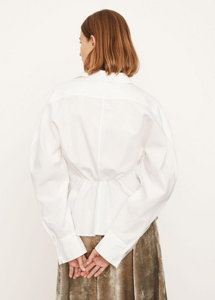 Vince - Sculpted Long Sleeve Shirt in Optic White