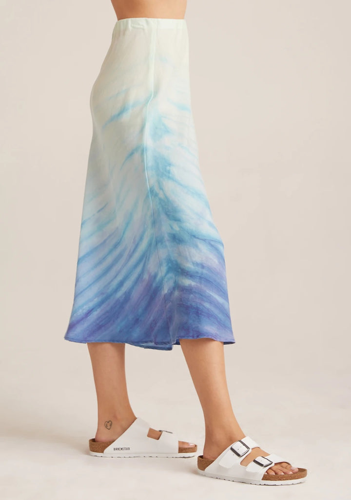 Bella Dahl - Bias Midi Skirt in Sea Spray
