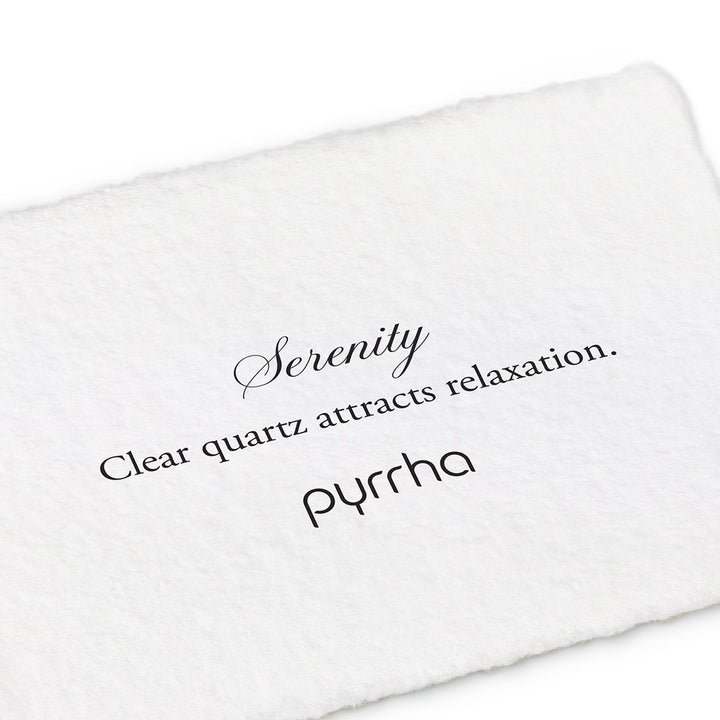 Pyrrha - Serenity Clear Quartz Signature Attraction Charm in Silver