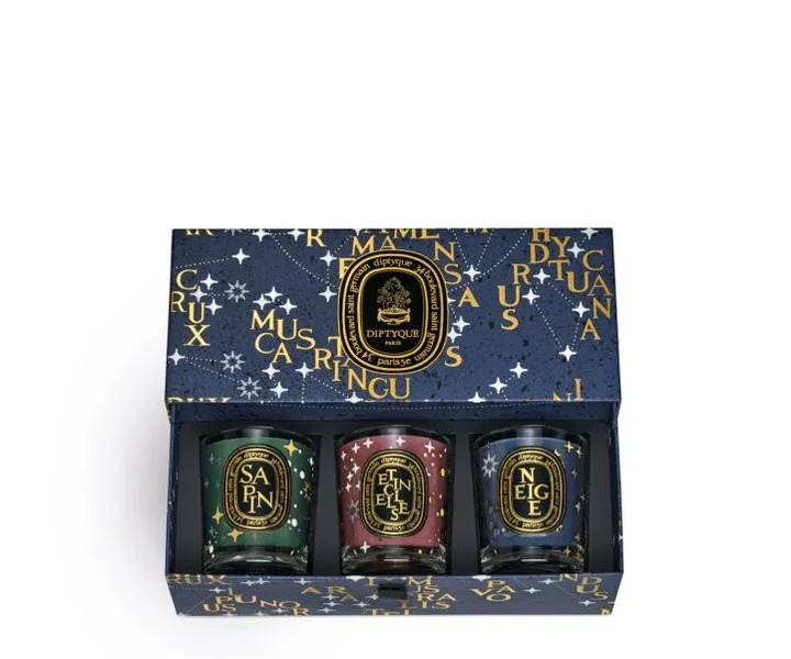 Diptyque - Set of 3 Holiday Scented Candles 70g