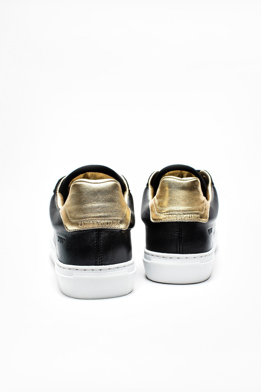 Zadig & Voltaire - ZV1747 Black Gold Leather Sneakers