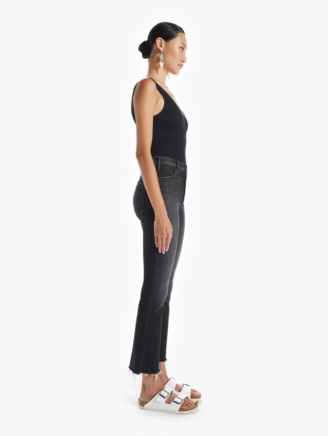 Mother Denim - The Hustler Bootcut Ankle Fray in Sharing Secrets
