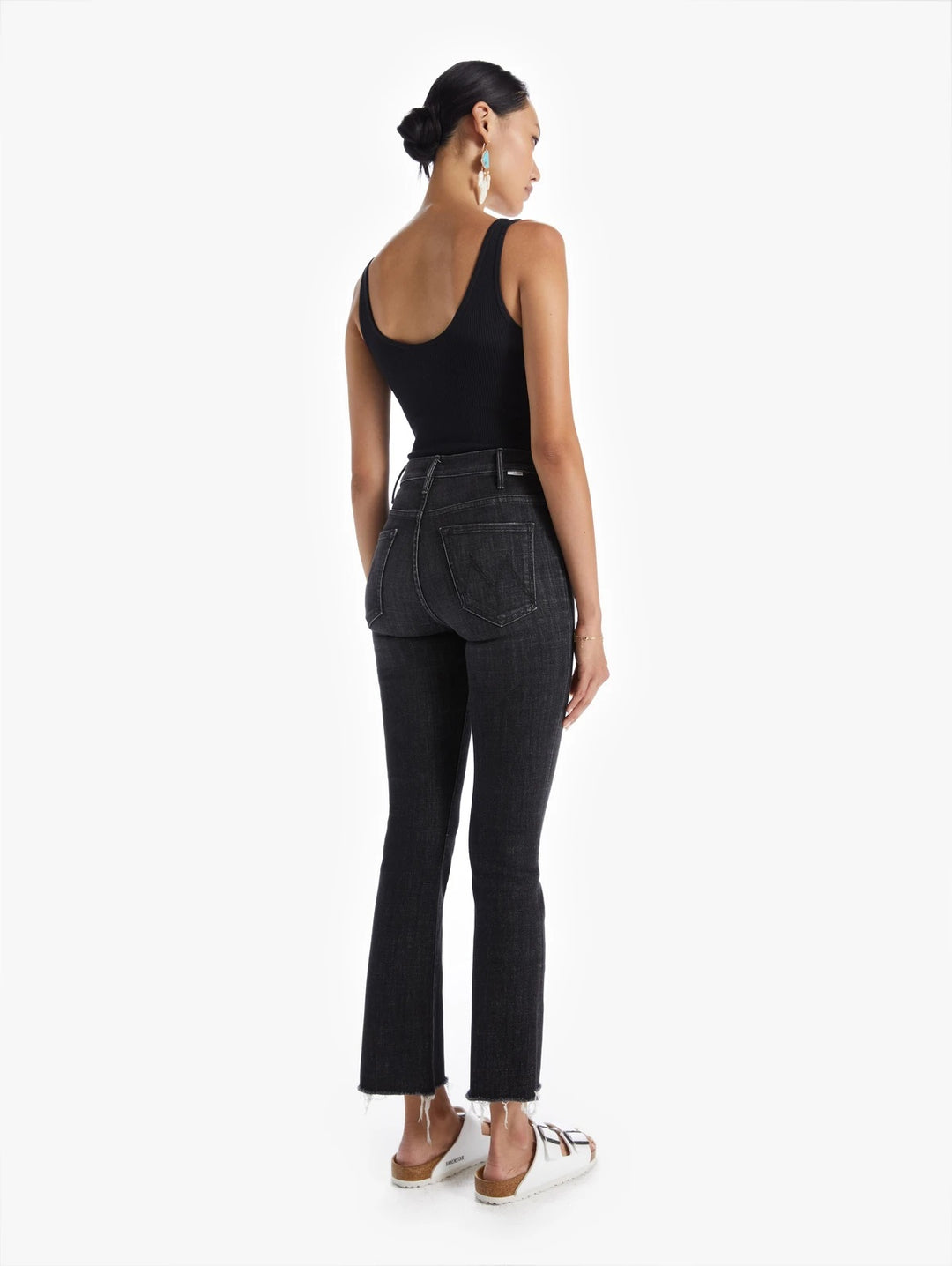 Mother Denim - The Hustler Bootcut Ankle Fray in Sharing Secrets