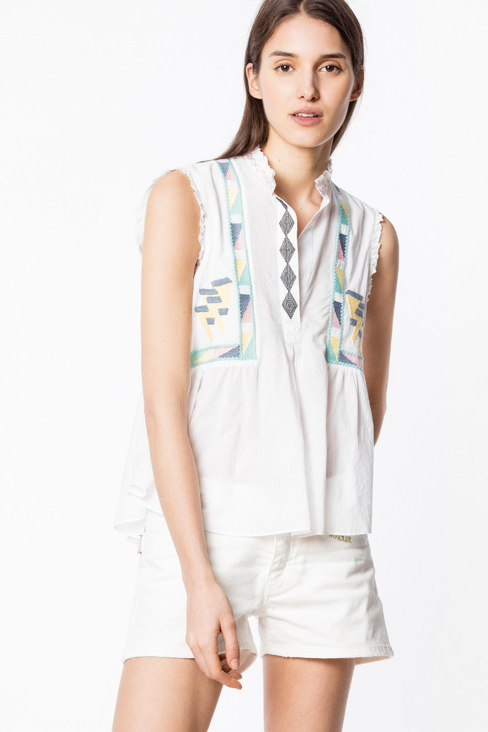 Zadig & Voltaire - Tilda Voile Blouse in White