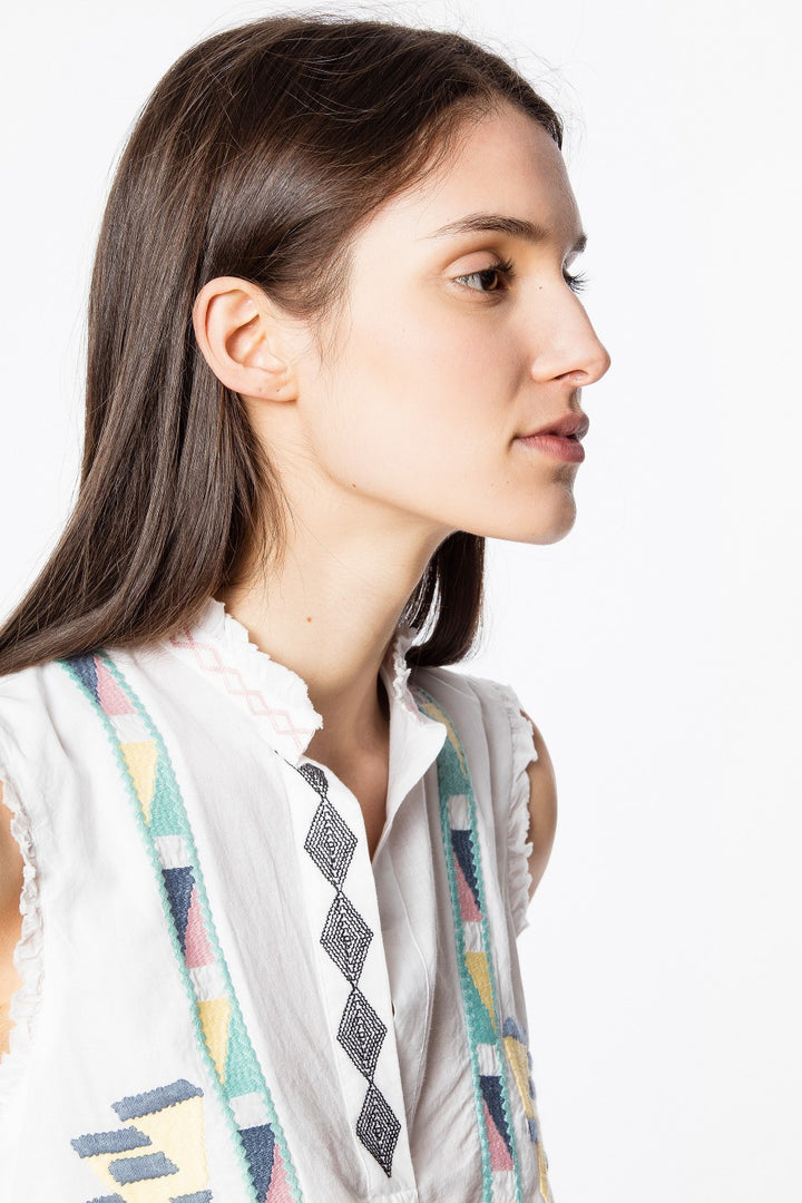 Zadig & Voltaire - Tilda Voile Blouse in White