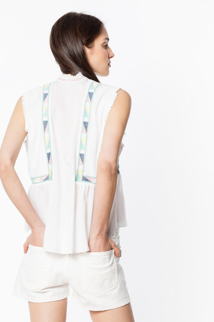 Zadig & Voltaire - Tilda Voile Blouse in White
