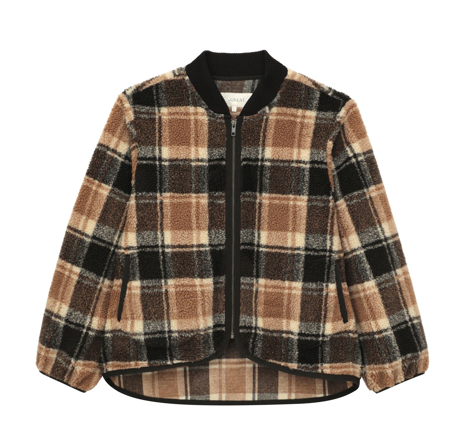 The Great - The Sherpa Bomber in Woodsmoke Plaid – Blond Genius