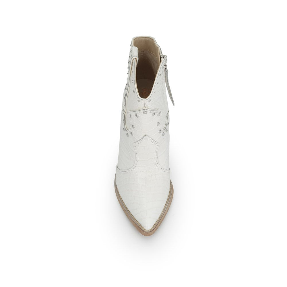 Sam Edelman - Iris Studded Western Boot in Bright White