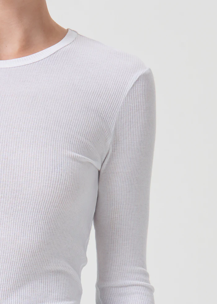 AGOLDE - Shona Tee in White