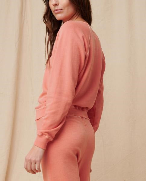 The Great - The Shrunken Sweatshirt in Orange Cream