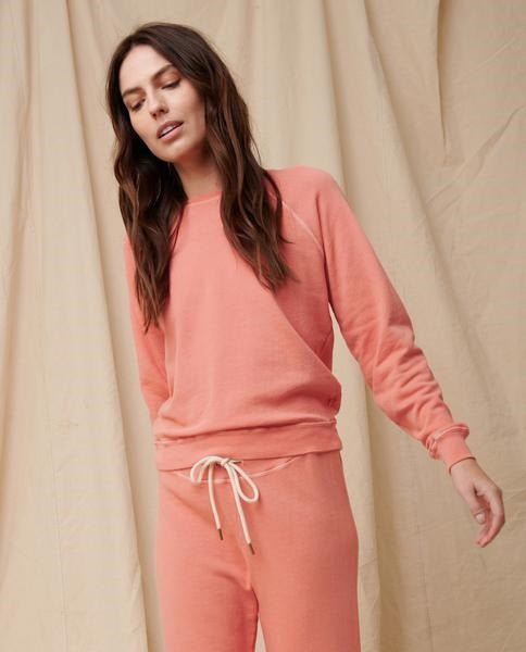 The Great - The Shrunken Sweatshirt in Orange Cream