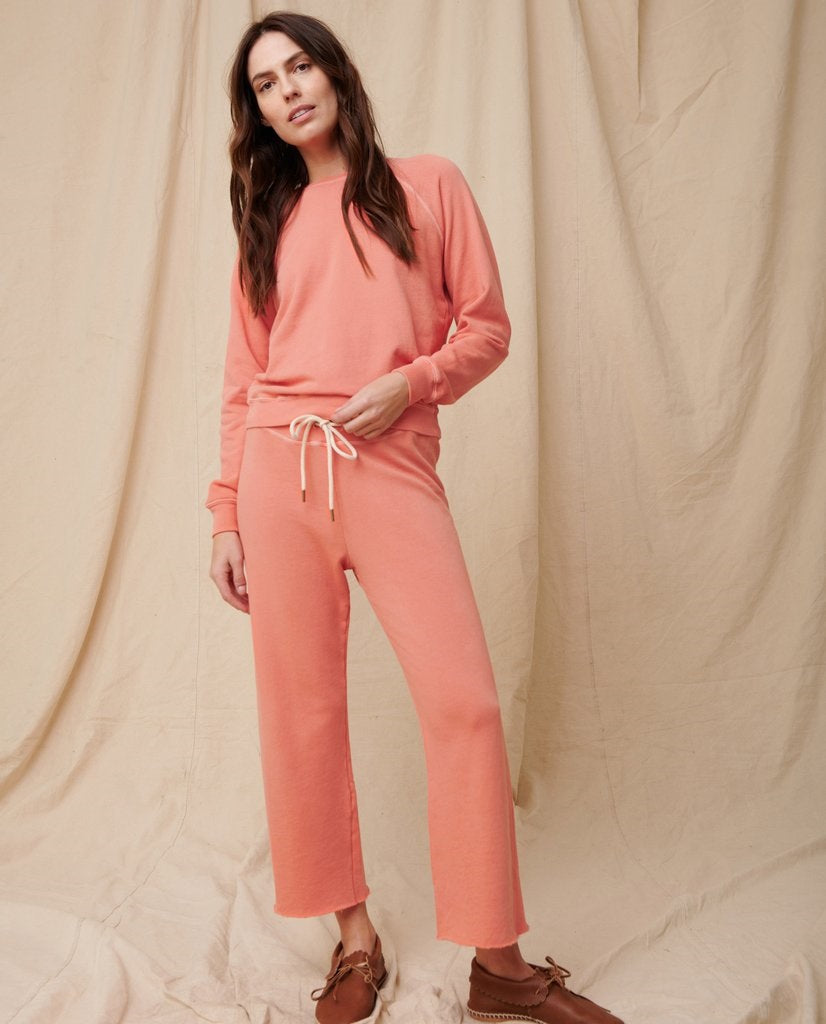 The Great - The Shrunken Sweatshirt in Orange Cream