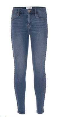 Frame - Le High Skinny Braided Side Seam Jeans in Sandbar