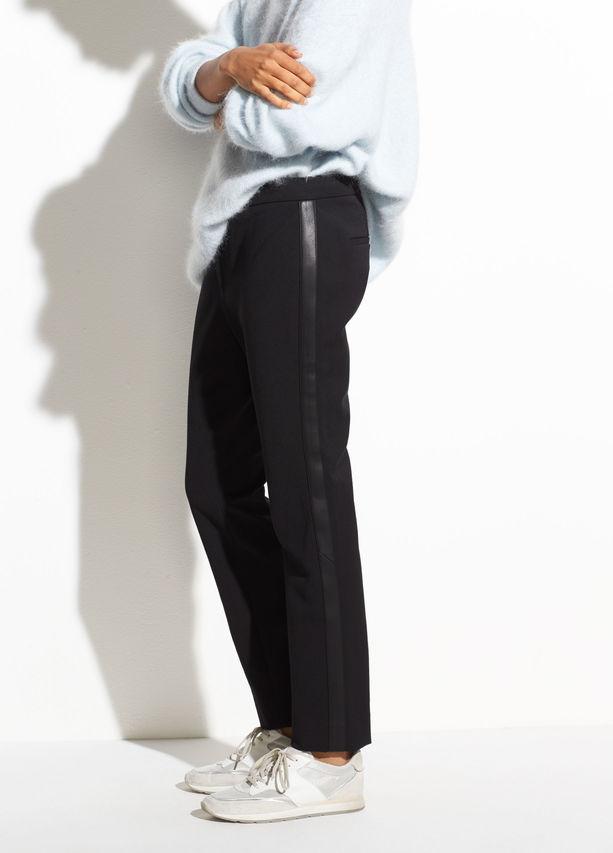 VINCE - Side Strap Trouser Black