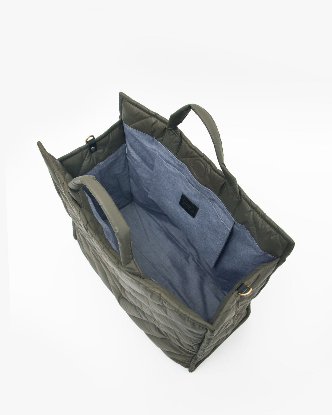 Clare V. - Simple Tote in Army Quilted V Puffer