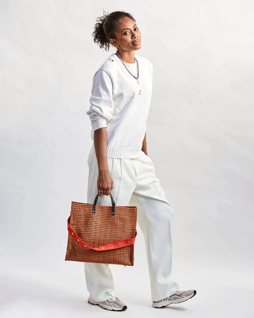 Clare V. - Simple Tote in Tan Rattan