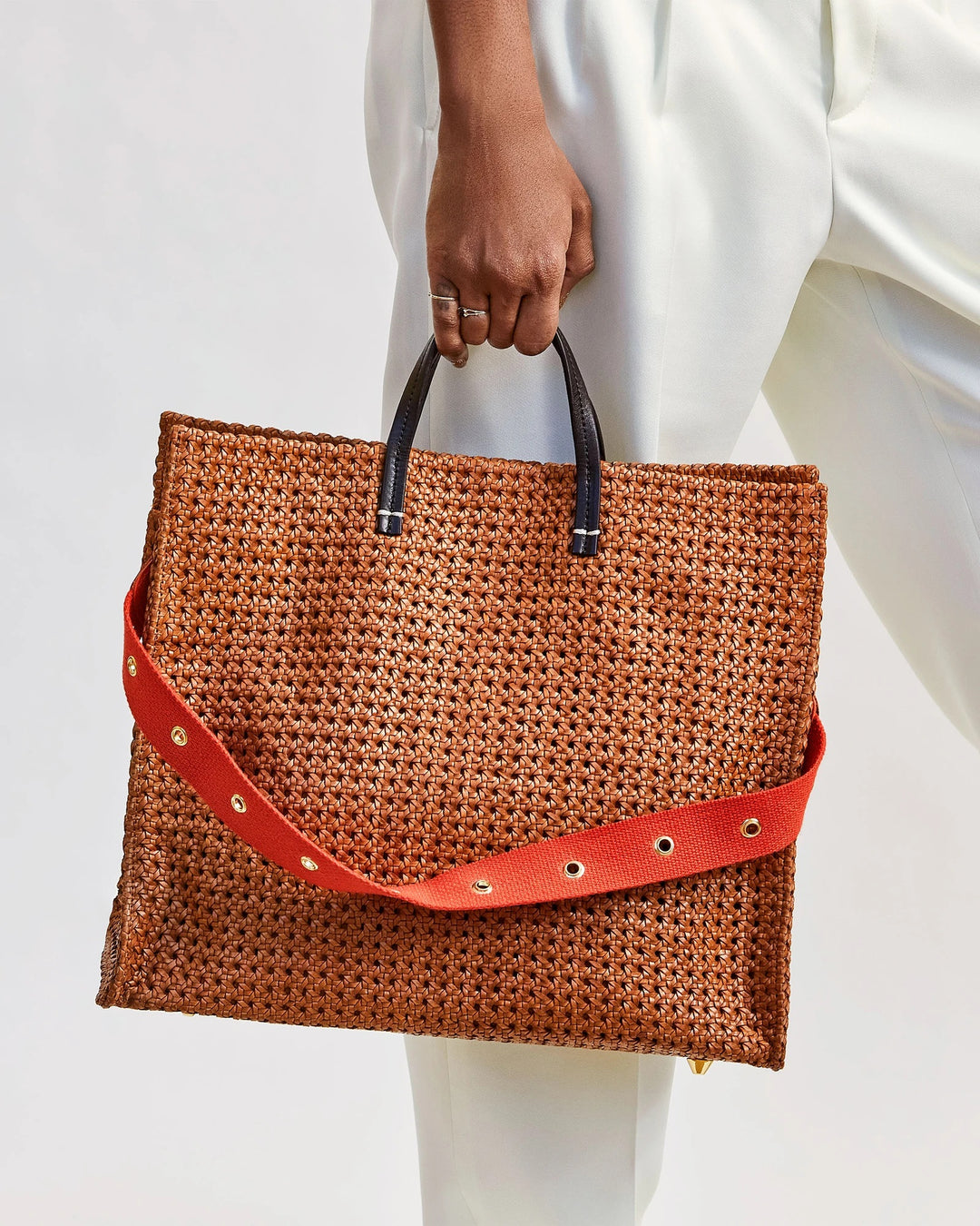 Clare V. - Simple Tote in Tan Rattan
