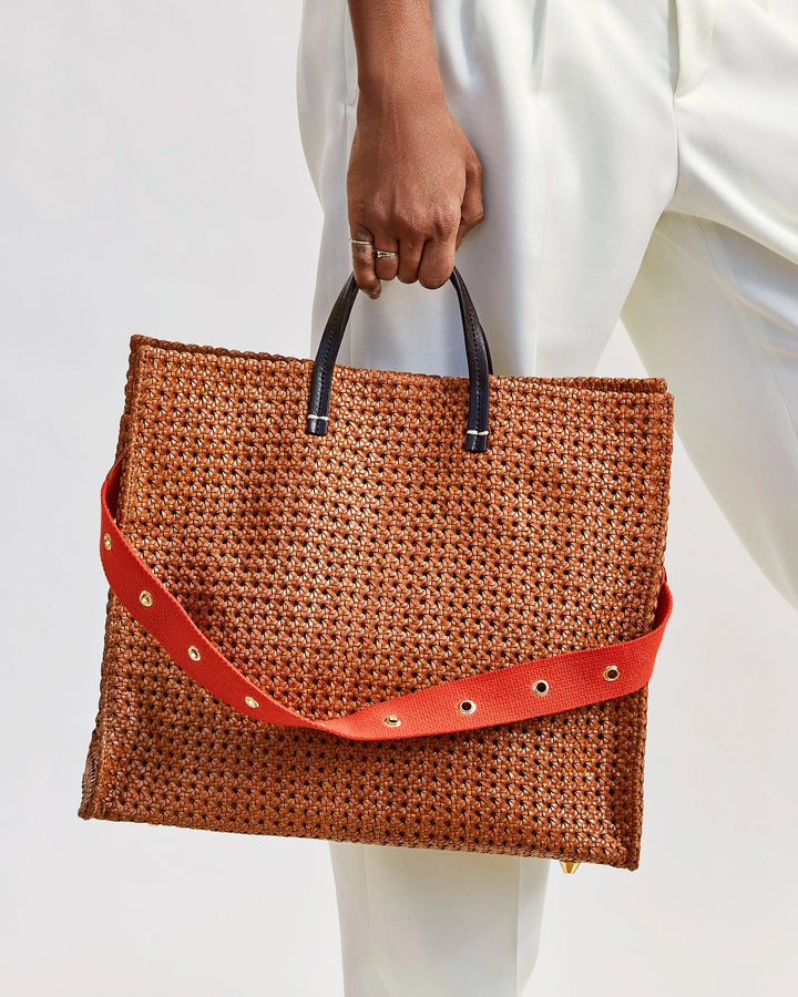 Clare V. - Simple Tote in Tan Rattan