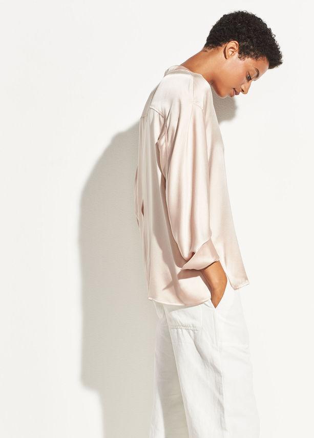 Vince - Single Pocket Blouse  Desert Rose