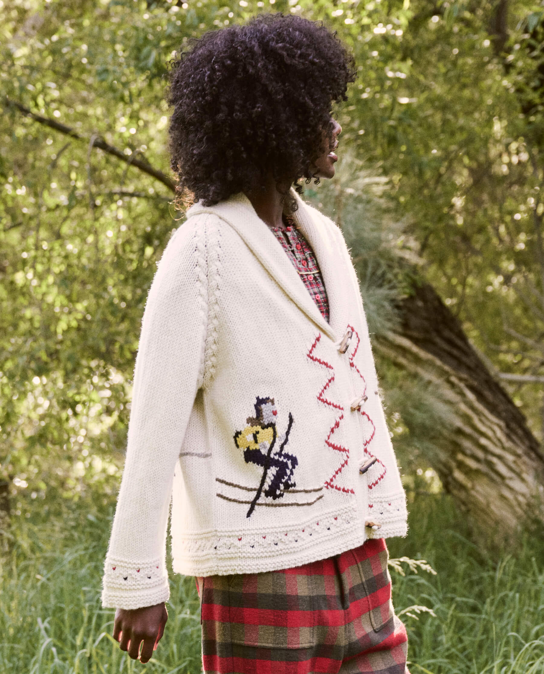 The Great - The Ski Lodge Cardigan In Cream