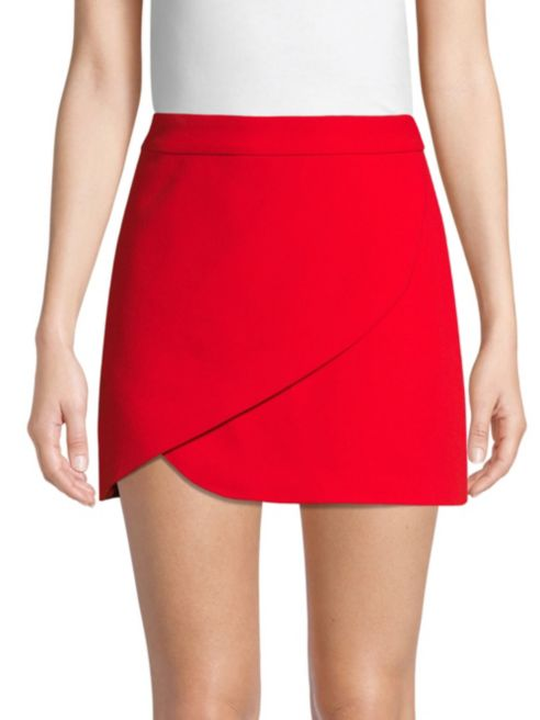 Alice + Olivia  - Dasia Asymm Mini Skirt Cherry