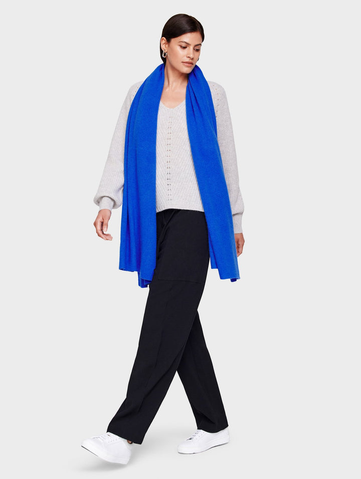 White + Warren - Travel Wrap in Pisces Blue Heather