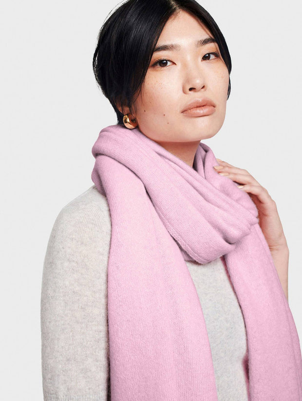 White + Warren - Cashmere Travel Wrap in Rosewater Heather