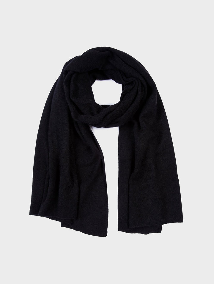White + Warren - Mini Cashmere Travel Wrap in Black