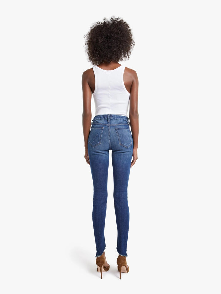 Mother Denim - The Looker Two Step Ankle Fray Skinny Jeans in Skunk at the Tea Party