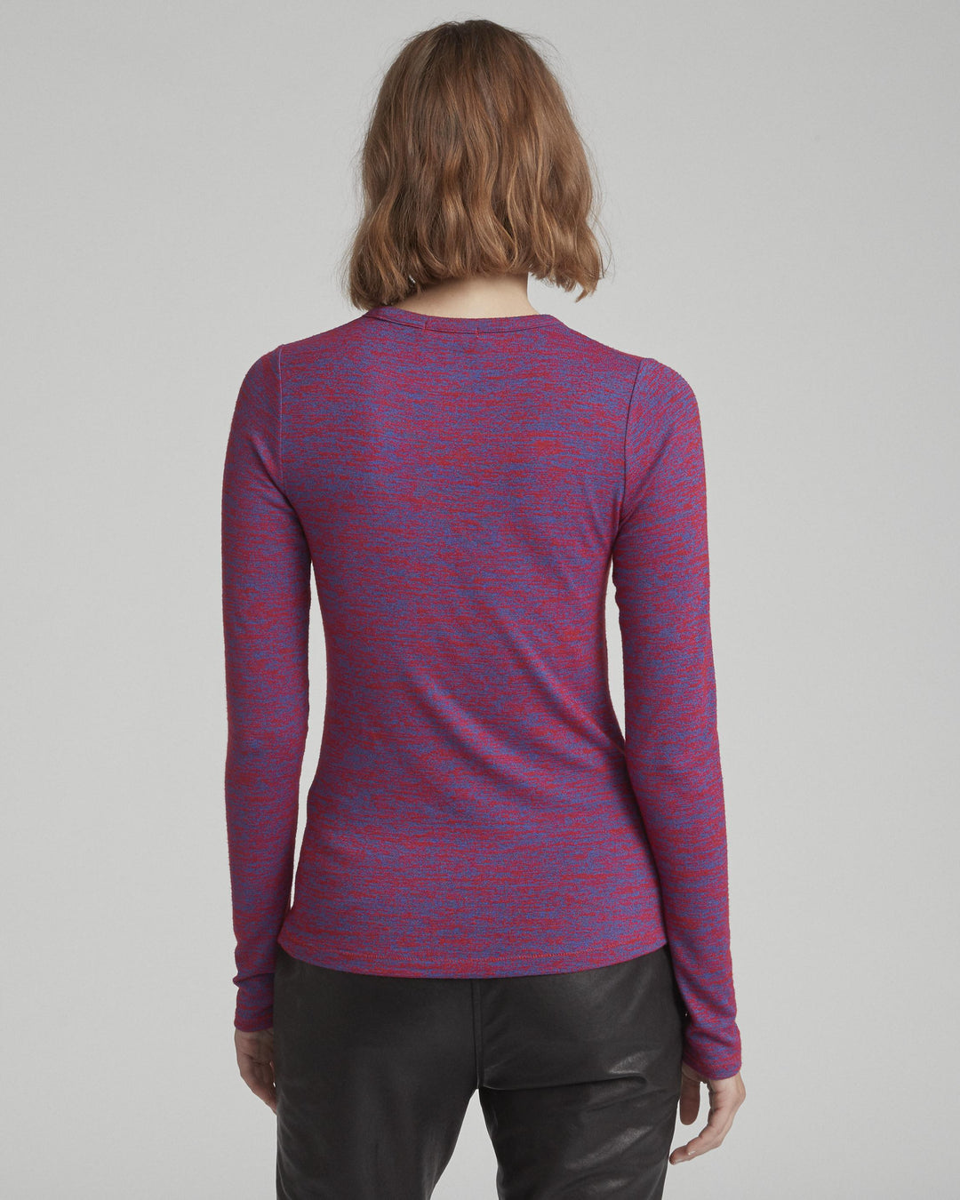 Rag & Bone  - Slim Longsleeve Red/Blue Multi