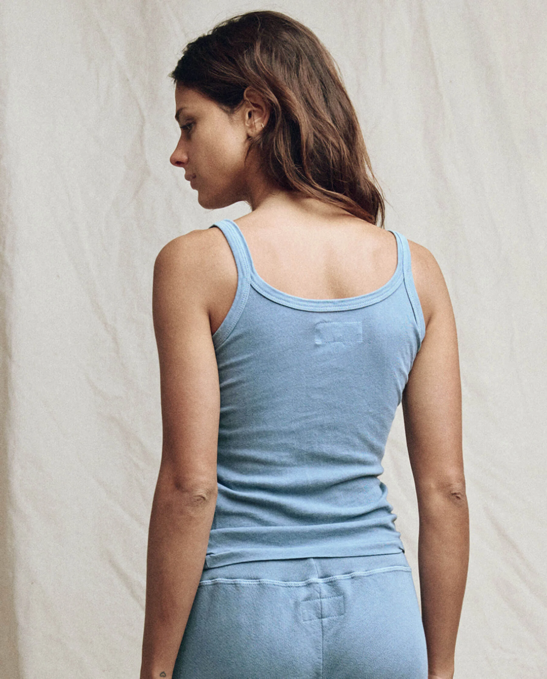 The Great - The Slim Tank In Vintage Cornflower